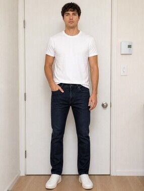 7 FOR ALL MANKIND SLIMMY MEN’S DARK WASH JEANS SIZE 27 SLIM FIT